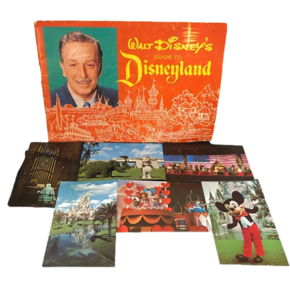 Vintage ‘60s Walt Disney Guide to Disneyland and Post Cards - Picture 1 of 4